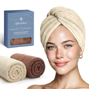 Microfiber Hair Towel (2-Pack)